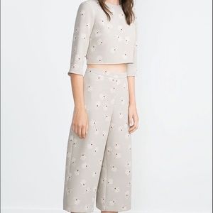 Zara co-ord two piece floral set